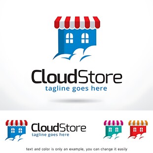 Cloud商店标志设计