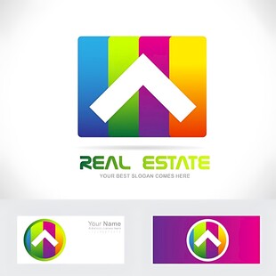 多彩房地产标志设计