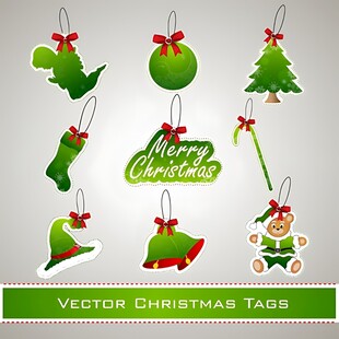 圣诞装饰矢量图标集