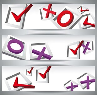 勾选与叉号图标素材