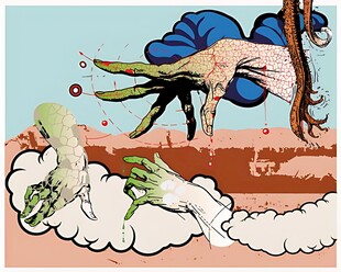 奇幻童话风植物场景插画