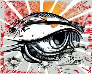 创意眼球艺术插画