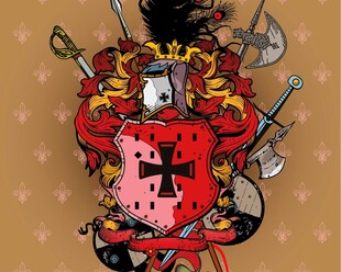 奇幻骑士插画形象