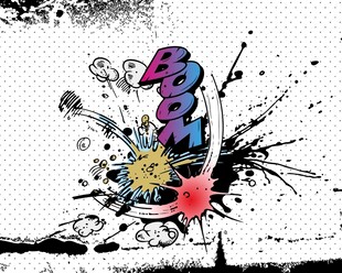 抽象涂鸦艺术图案