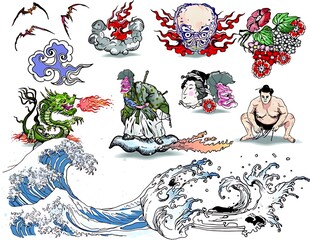 日式纹身图案素材集合