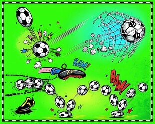 足球赛场精彩瞬间