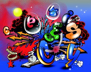 卡通风格宇宙奇幻元素画面