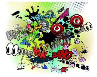 多彩涂鸦艺术作品