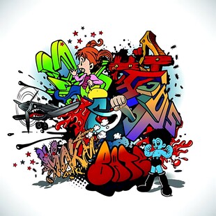 多彩街头涂鸦艺术形象