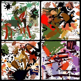 多彩涂鸦风格运动主题插画