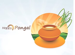 丰收节庆典陶罐装饰图