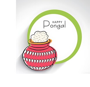 丰收节陶罐插画