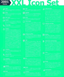 绿色XL图标集展示