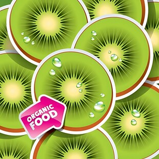 猕猴桃切片图案促销特惠