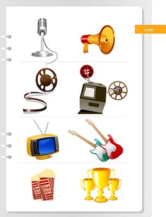 多样娱乐与媒体图标集