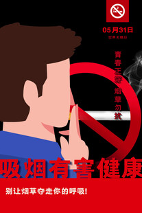 世界无烟日海报