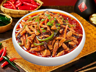 美味香辣鸡丝  鱼香肉丝