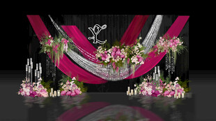 黑玫配色迎宾区效果图