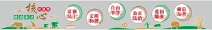 农耕文化形象墙 社会主义核心