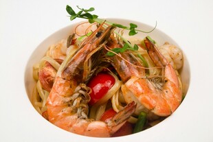 美味鲜虾意面