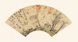 古风折扇传统书画艺术