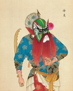 京剧武将扮相人物形象