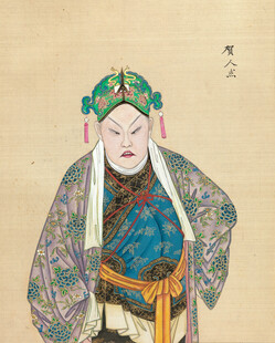 京剧扮相老者画像