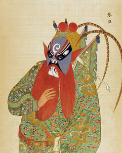 京剧扮相武将人物画像