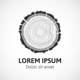 树轮简约图标设计