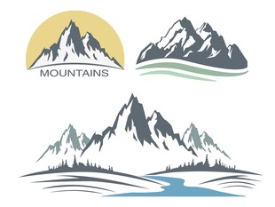 山景标志设计元素