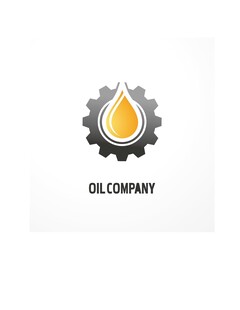 石油公司齿轮灯泡标志