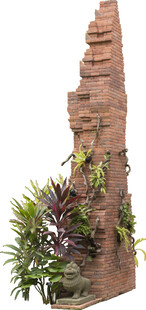 砖砌绿植塔