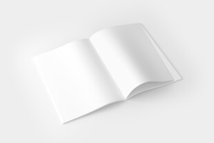 空白A4折页设计展示样机