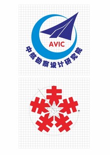 航空工业标志与红色图案