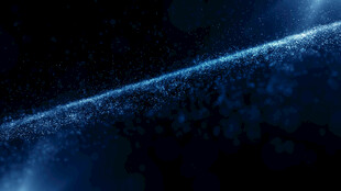 神秘蓝光宇宙景象