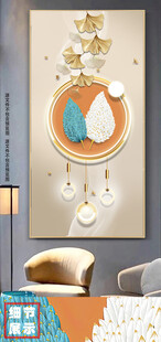 现代轻奢立体高级感玄关画