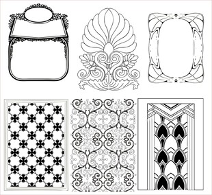 花纹 花边 角花 边框