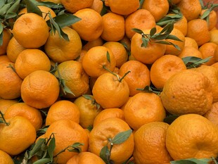 饱满橘子堆