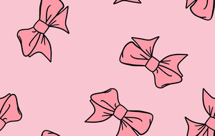 粉色蝴蝶结图案背景