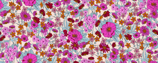 多彩抽象花卉图案背景
