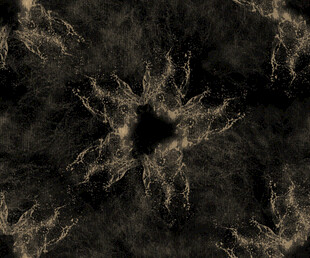 神秘黑金抽象花纹图案