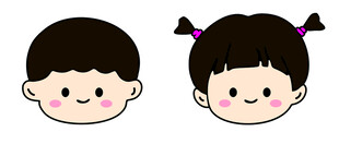 可爱卡通男孩女孩头像