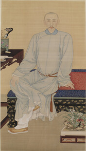 封果毅亲王清代男子坐像