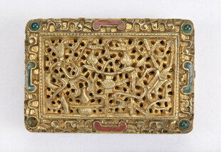 雕花金质精美首饰盒