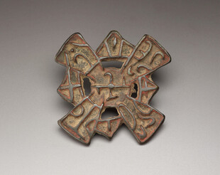 古代几何纹青铜装饰件