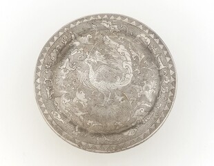 银质雕花圆盘