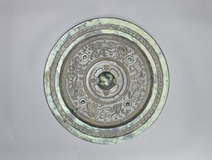 古代青铜镜特写