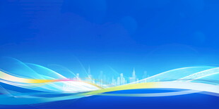 梦幻蓝色海洋风景图