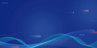 蓝色动感线条抽象背景图