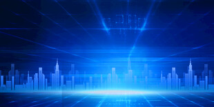 科技感城市夜景背景图